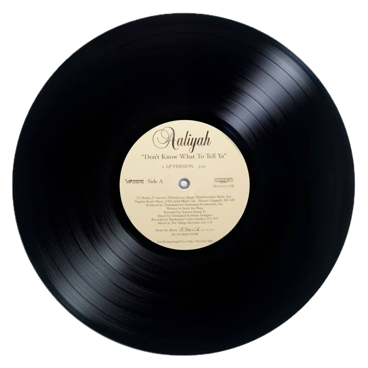 A vinyl record illustration linking to the song lyrics page.
